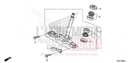 TIGE DE DIRECTION CRF125FP de 2023